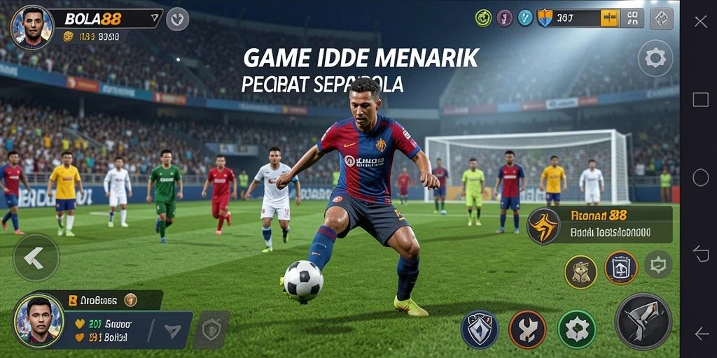 Tampilan gameplay BOLA88 yang mengasyikkan dalam manajemen tim sepak bola.