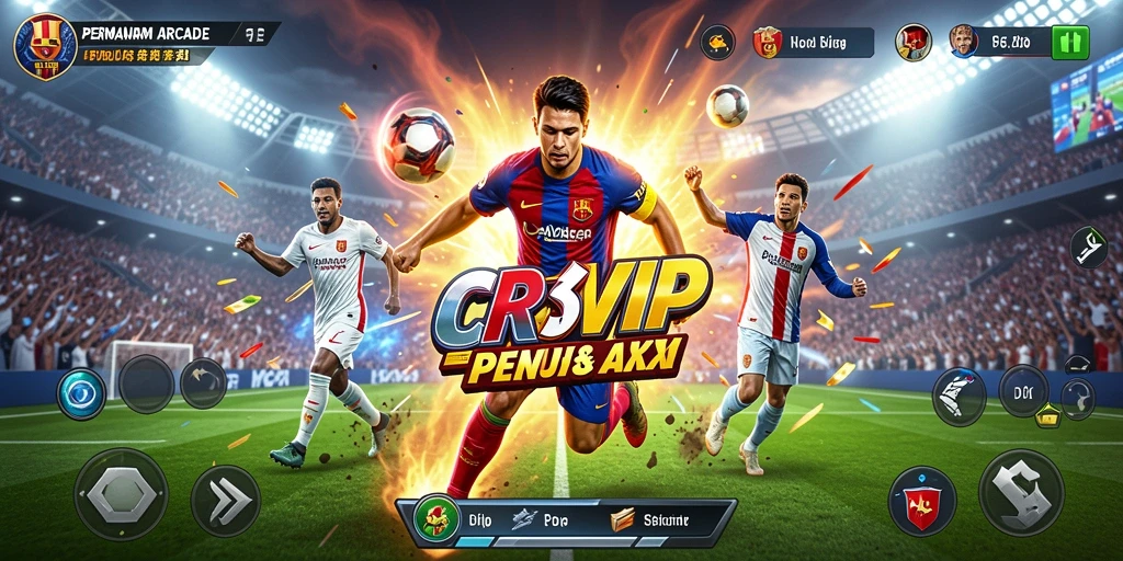 Screenshot gameplay CR7VIP yang menampilkan aksi seru dalam permainan arcade.