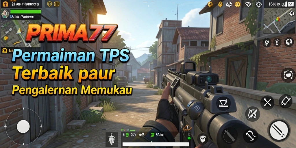 Tampilan gameplay seru dari PRIMA77 dalam aksi TPS yang mendebarkan.