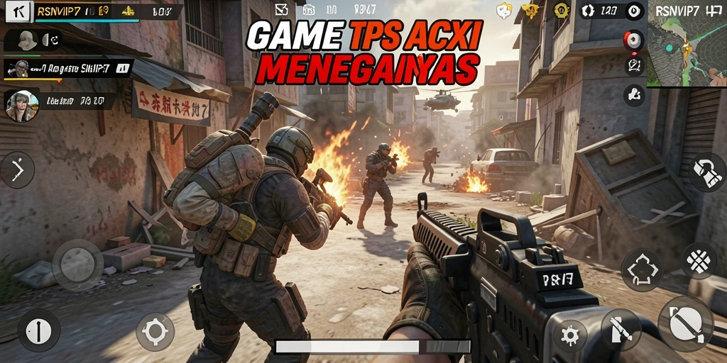 Tampilan gameplay RSNVIP7 yang menampilkan aksi tembak-menembak yang mendebarkan.