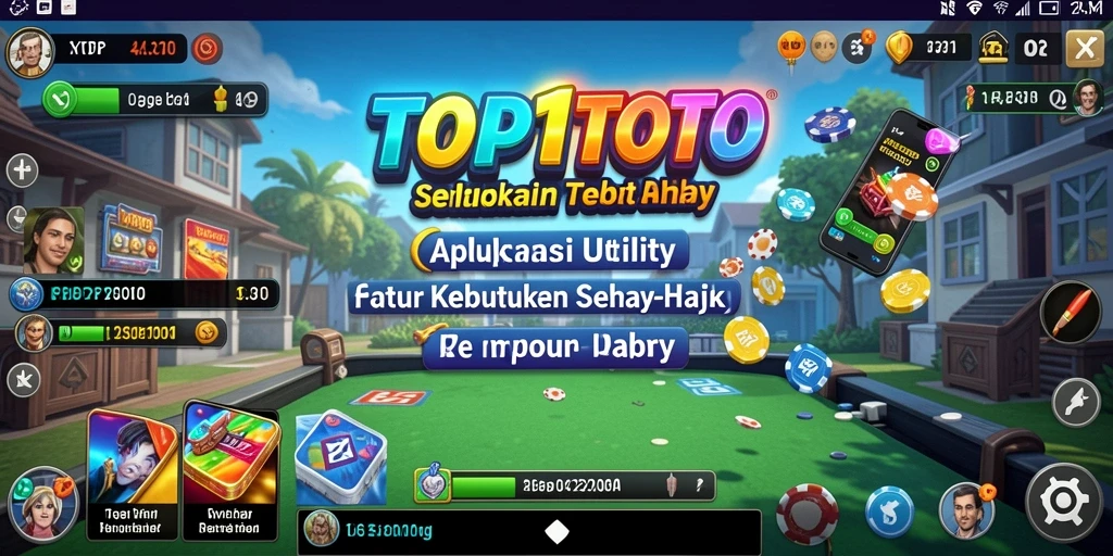 Tampilan aplikasi TOP1TOTO dengan antarmuka pengguna yang intuitif dan menarik.